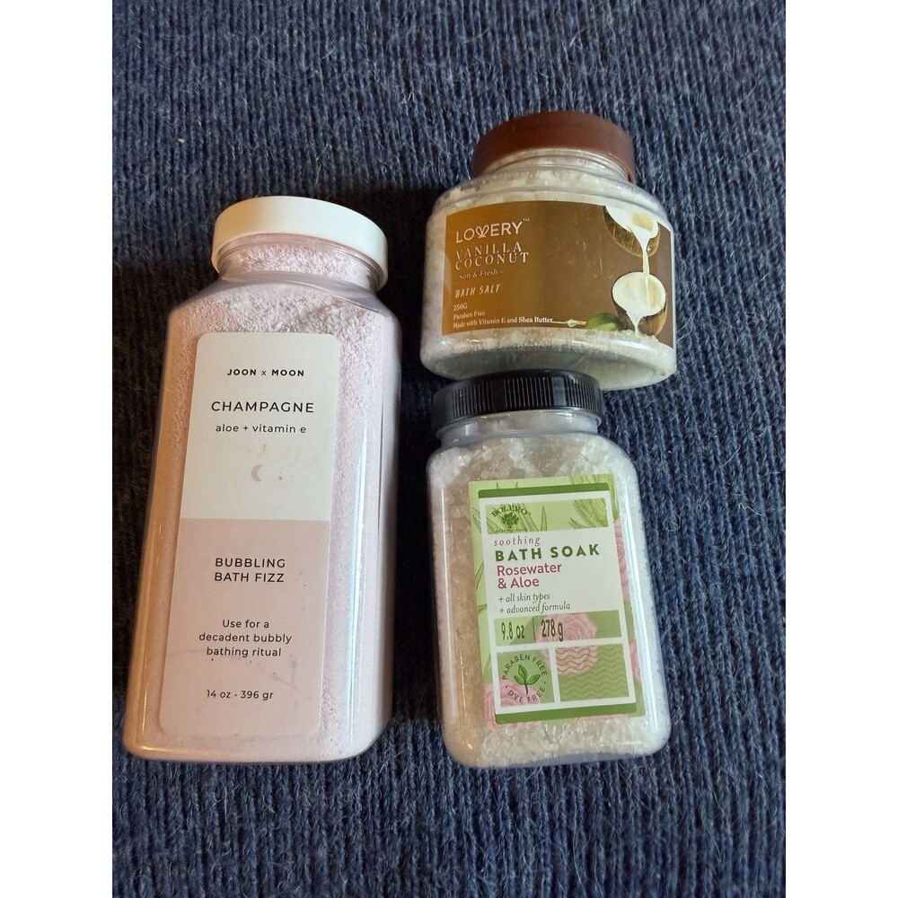 JOON x MOON Champagne Bath Fizz /Bolero Rosewater Aloe/Lowery Vanilla Coconut